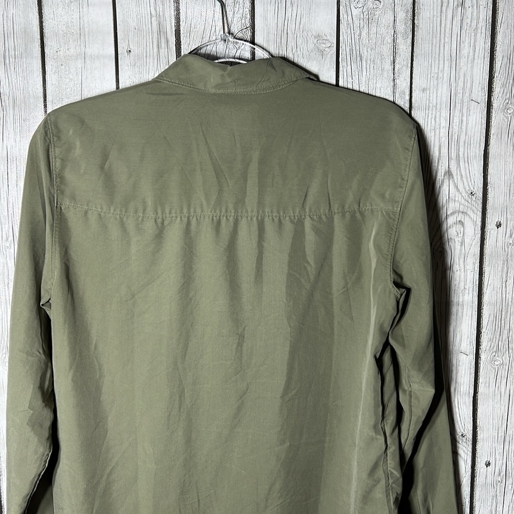 Abercrombie & Fitch Green Button Down Shirt Size … - image 7